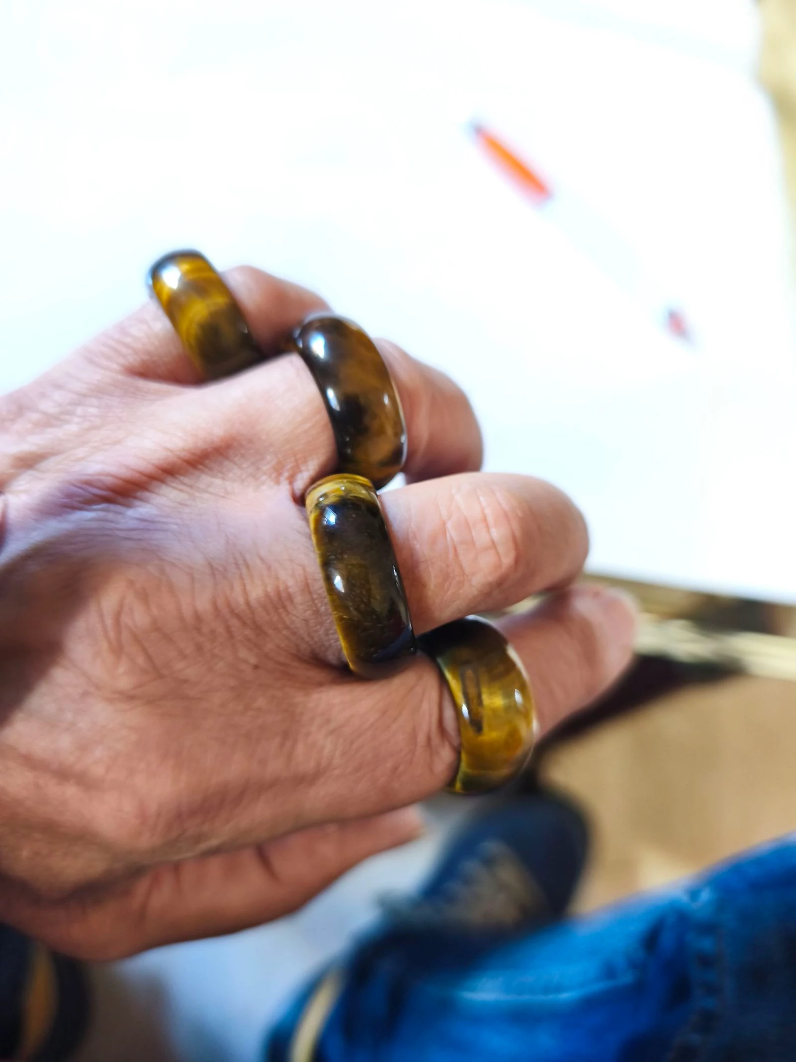 Dois anéis olho de tigre são dois – photo 8